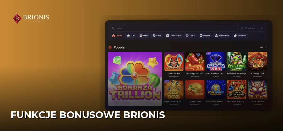 Zrzut ekranu strony Brionis